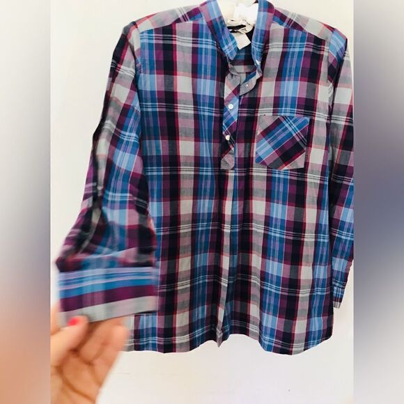 Vintage | sears maternity plaid pullover blouse | size 8 - Picture 6 of 7